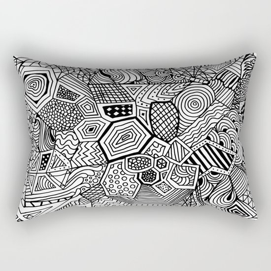 Lucky Abstract Geometric DREAM CATCHER Rectangular Pillow