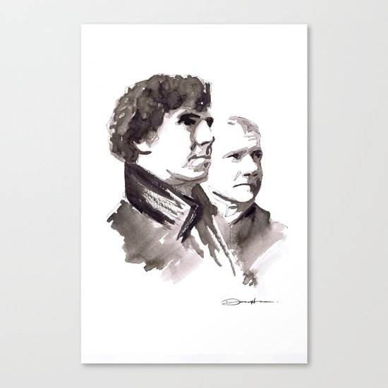 Sherlock and Watson Canvas Print