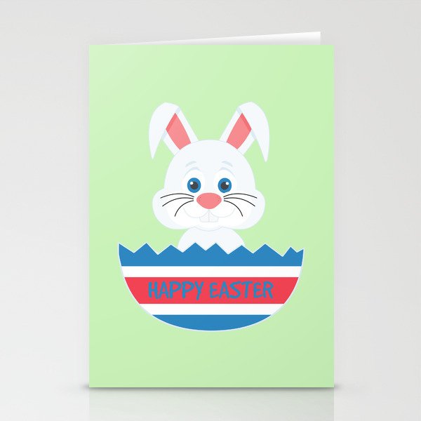 A cute easter egg bunny Stationery Cards