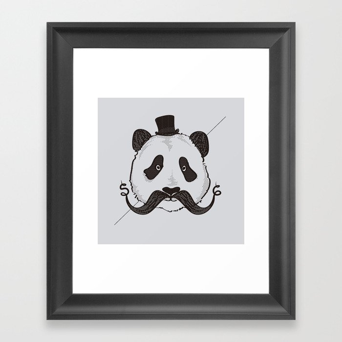pandas with mustaches