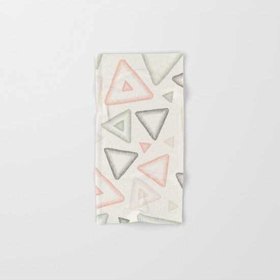 Retro Dotted Pattern 01 Hand & Bath Towel