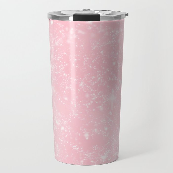pink glitter Travel Mug
