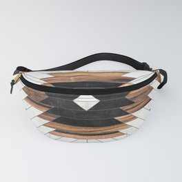 Urban Tribal Pattern No.5 - Aztec - Concrete and Wood Fanny Pack