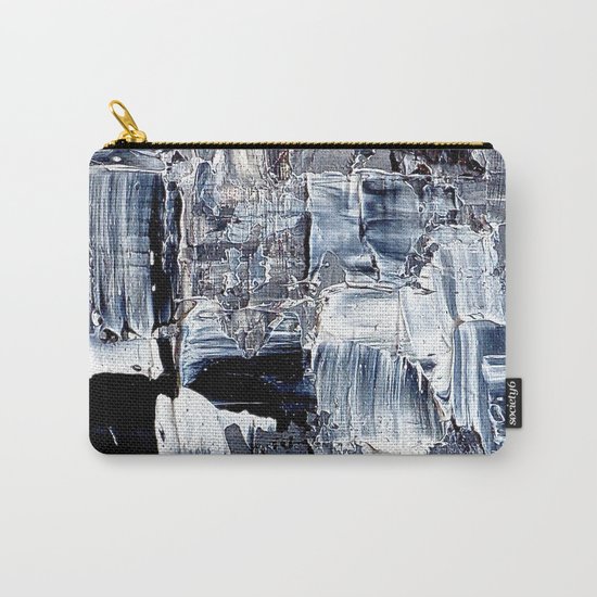 50 Shades... - black & white abstract painting Carry-All Pouch