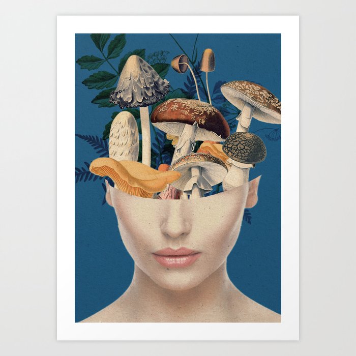 Mushroom Lady 7 Art Print