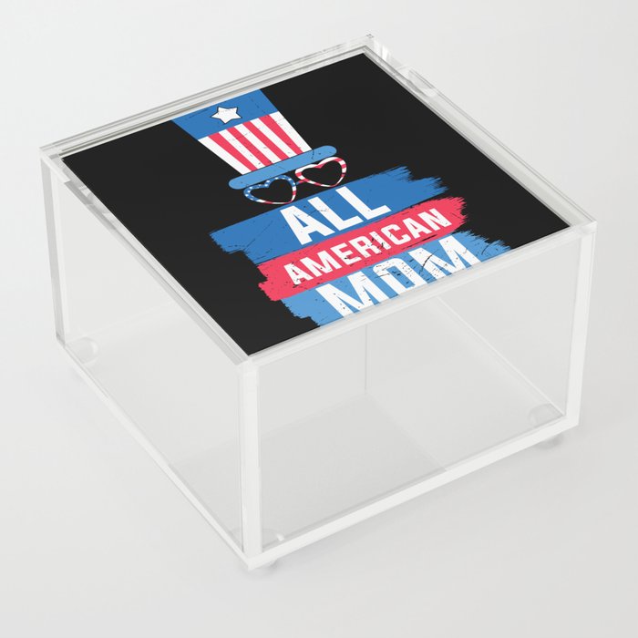 All american mom US flag mothersday 2022 Acrylic Box