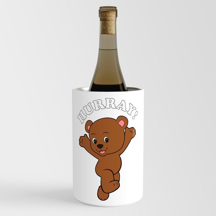 Happy Bear Cub  Wine Chiller