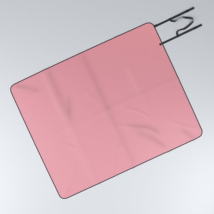 FLAMINGO PINK pastel solid color Picnic Blanket