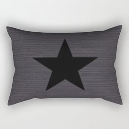 Black Star Rectangular Pillow