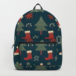 Christmas Pattern Retro Classic Items Backpack