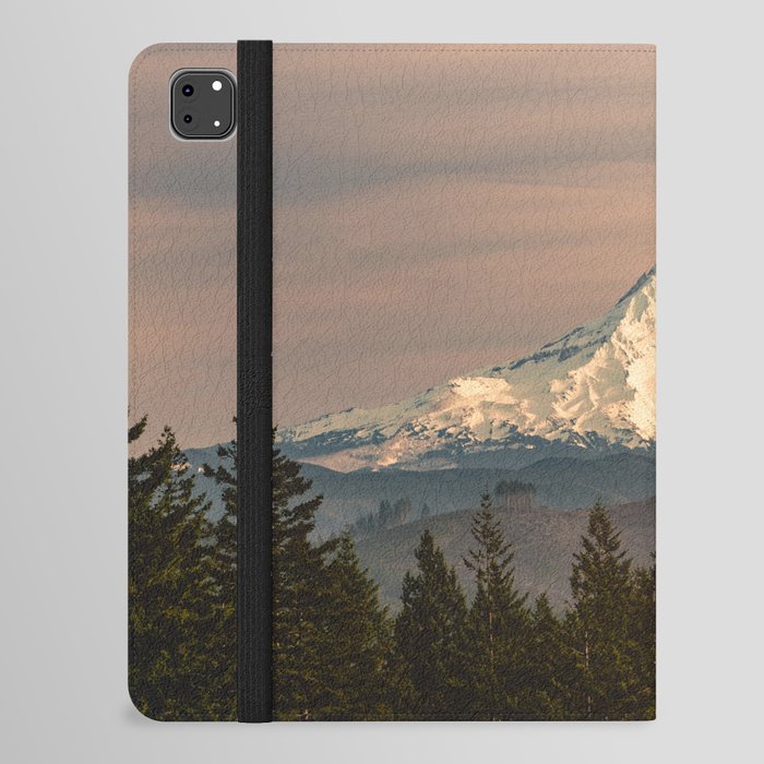 Mount Hood Vintage Sunset - Nature Landscape Photography iPad Folio Case