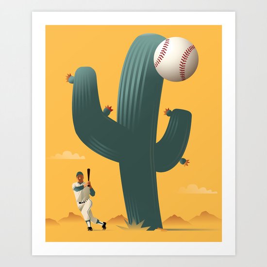 Cactus League Art Print