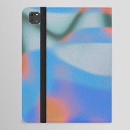 Colorful Abstract Art iPad Folio Case | Digital, Gradient, Graphicdesign, Wavy, Trendy, Curated, Abstract, Neon, Colorful, Liquid 