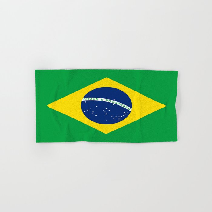 Flag of Brazil-Brazil, flag, flag of brazil, brazilian,Rio, Sao Paulo, Rio de Janiero, carnival Hand & Bath Towel