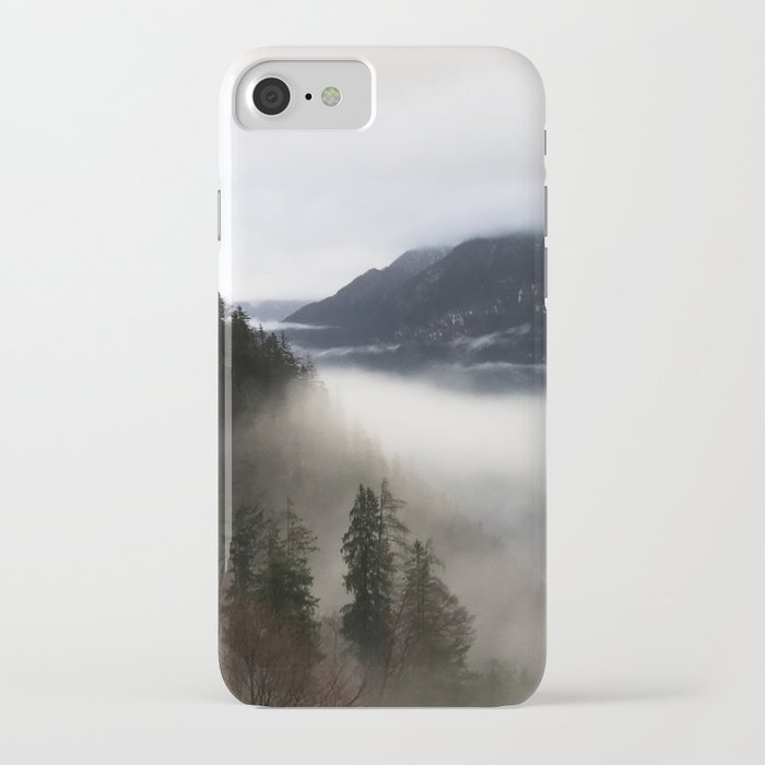 Fog Over Mountains (Hallstatt, Austria)  iPhone Case