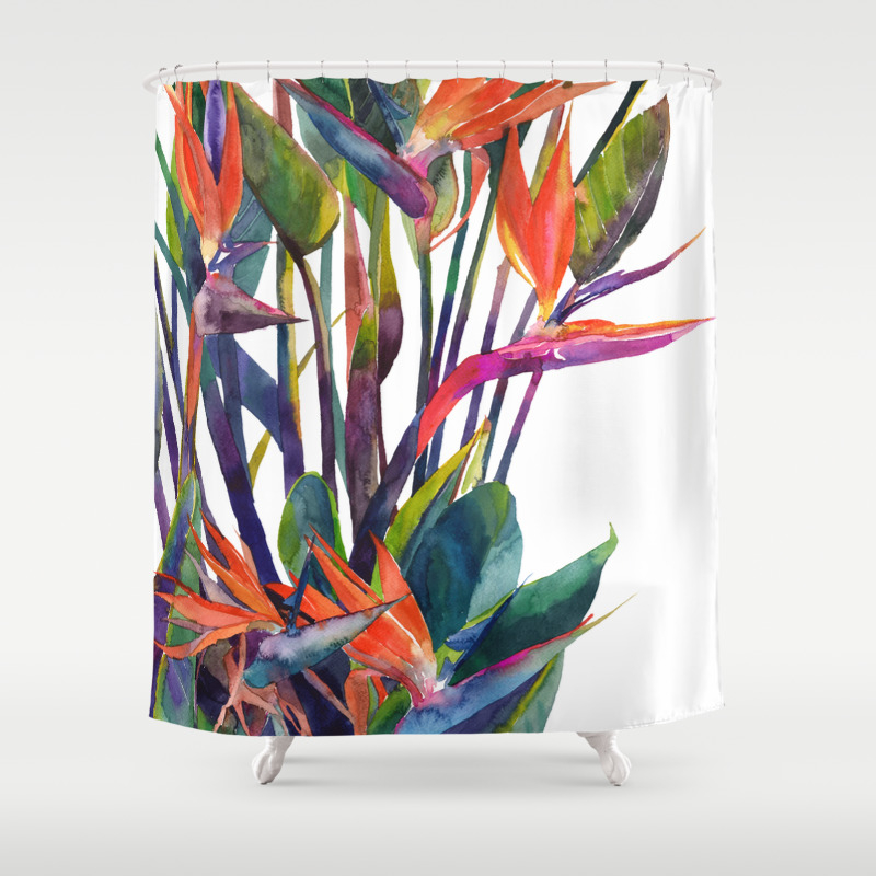 The Bird Of Paradise Shower Curtain By Takmaj Society6