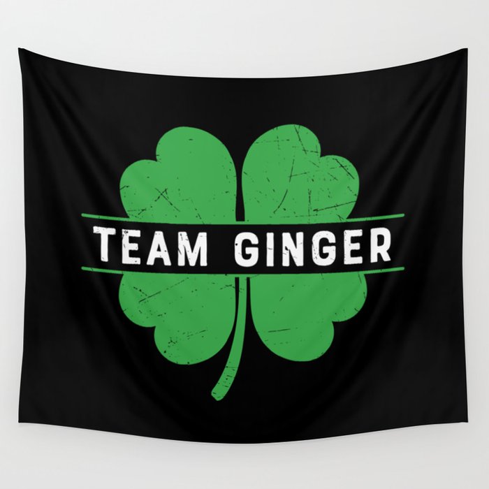 Team Ginger St Patrick's Day Wall Tapestry