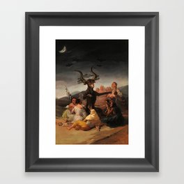 Witches' Sabbath, 1797-1798 by Francisco de Goya Framed Art Print