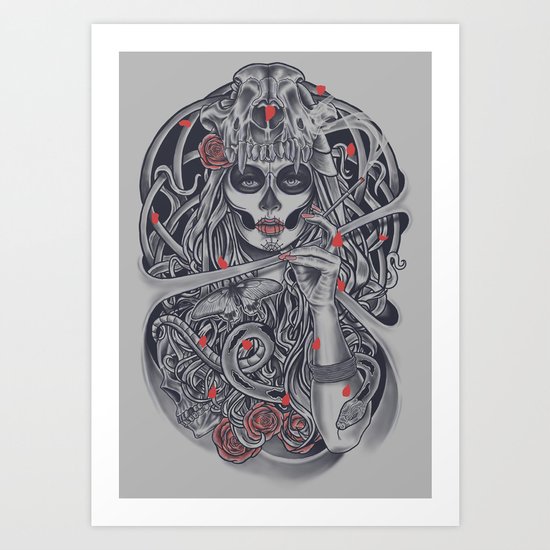 Madame Death Art Print
