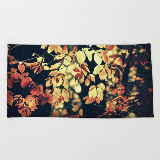 Autumnally Beach Towel
