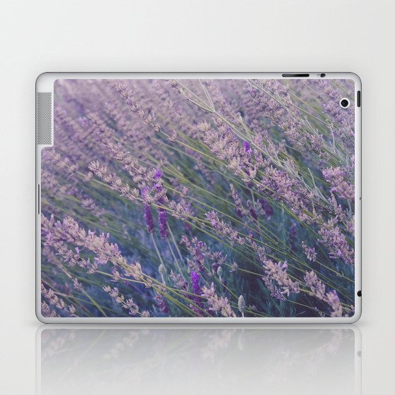 Field of Tall Wild Lavender Plants Laptop & iPad Skin