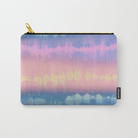 Pastel tie dye stripe Carry-All Pouch