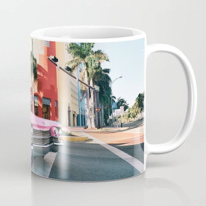 Pink Cadillac , Miami Beach Florida Coffee Mug