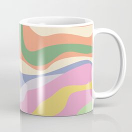 Retro Colorful Swirl Pattern Coffee Mug