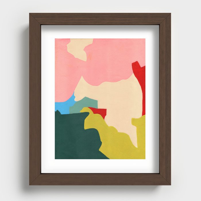 Monumental Mapping Recessed Framed Print