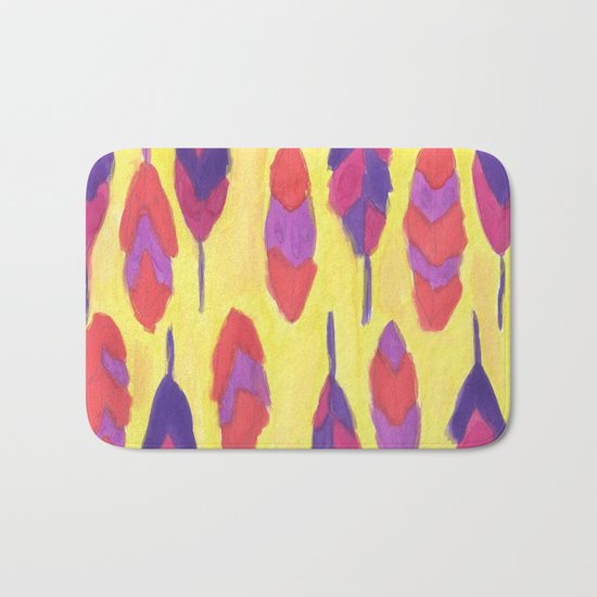 Bohemian Feathers Bath Mat