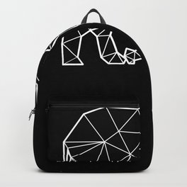 Polygonal Elephant T Shirt Backpack | Geometricelephant, Architect, Lines, Mammoth, Animal, Animators, Graphicdesign, Minimalist, Polygon, Elephant 