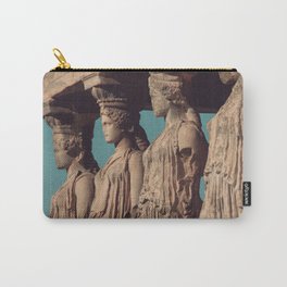 Caryatids of the Erectheum, ancient greek, Agora of Athens, Erectheum, Greece photography, Athens Acropolis Carry-All Pouch