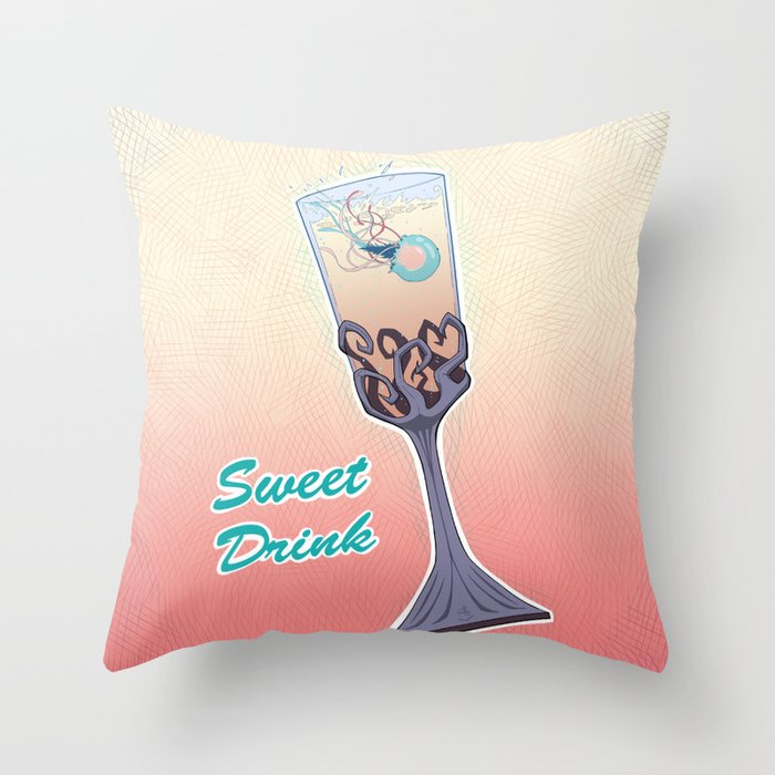 Sweet Drink Throw Pillow