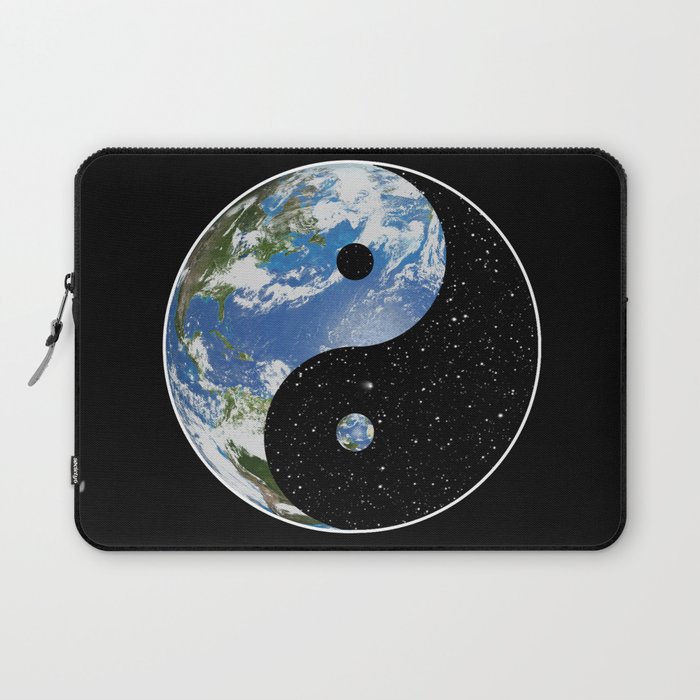 Earth / Space Yin Yang Laptop Sleeve