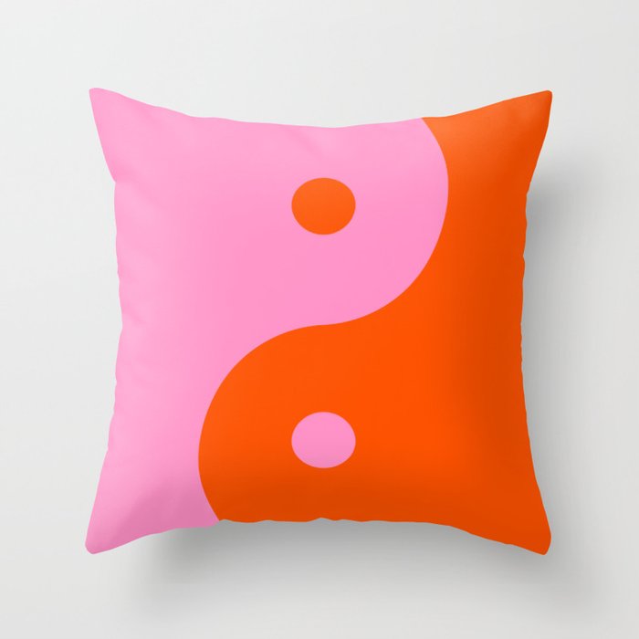 Pink yin yang new arrivals pillow