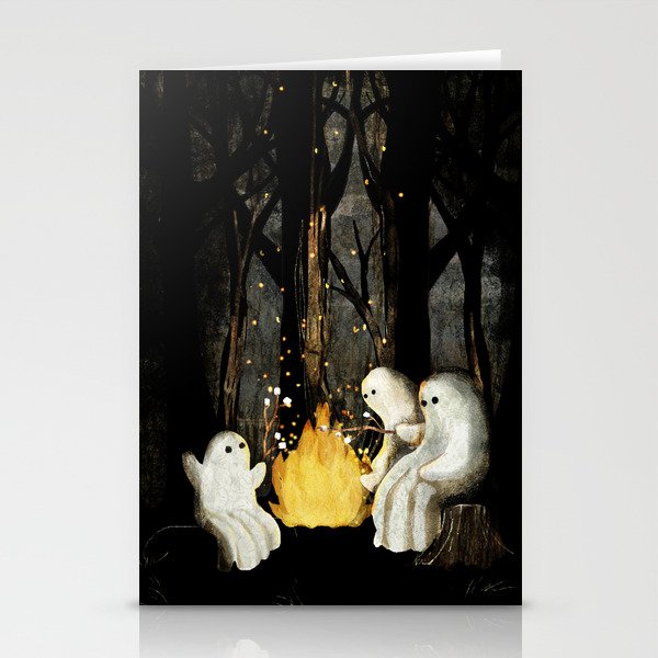 Marshmallows and ghost stories Stationery Cards