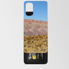 The Range of Mountains called Hornocal or 14 Colors Mountain in Jujuy Region of Argentina Android Card Case