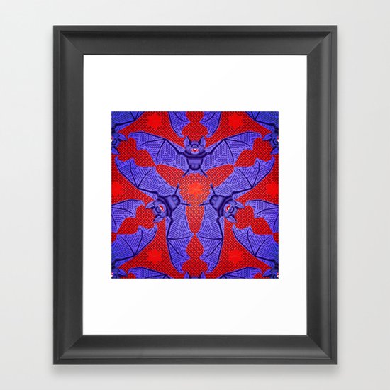 Vampire Blood Pattern Framed Art Print