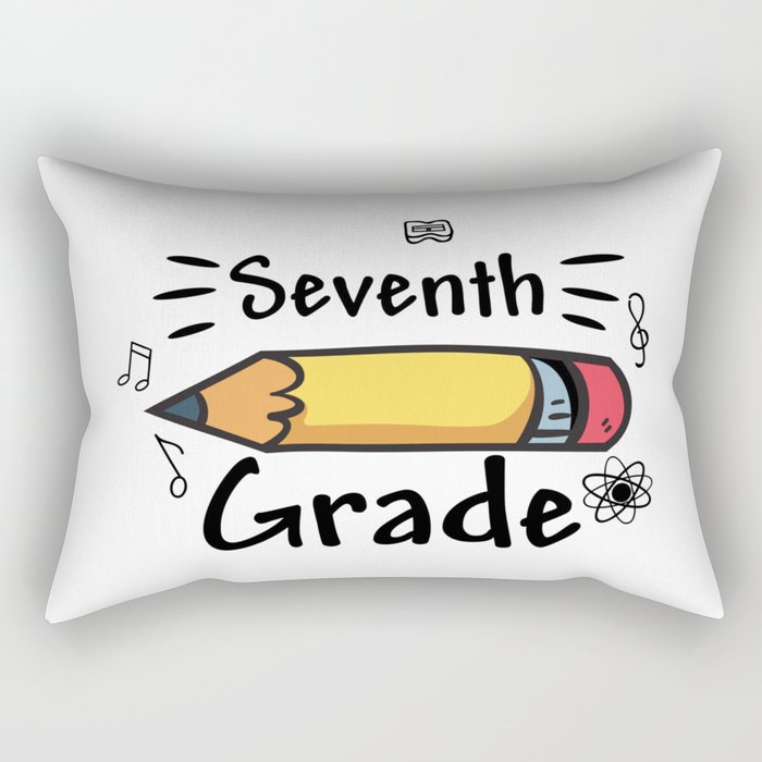 Seventh Grade Pencil Rectangular Pillow