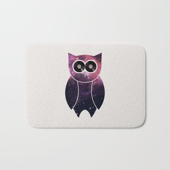 Owl Night Long Bath Mat