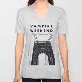 Vampire Weekend / George Washington Bridge V Neck T Shirt