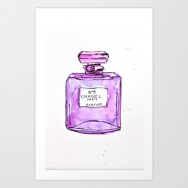 perfume purple Art Print