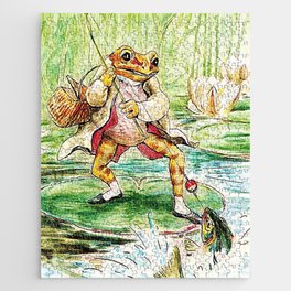 “Jeremy Fisher Catches a Fish” by Beatrix Potter Jigsaw Puzzle
