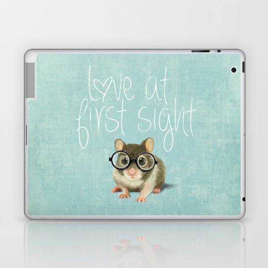 Little mouse in love Laptop & iPad Skin