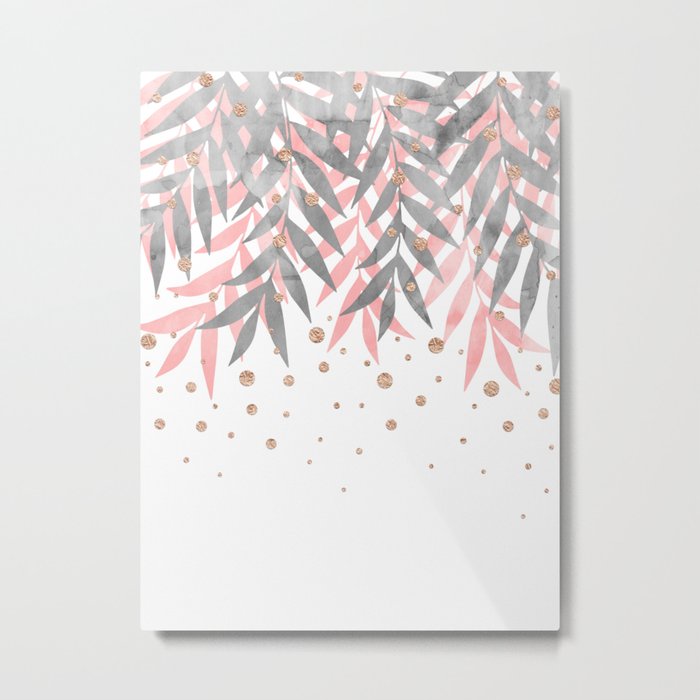 Delicate Mistletoe Metal Print