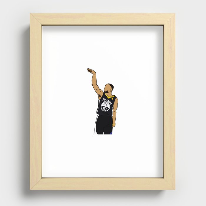 Curry basketball Recessed Framed Print