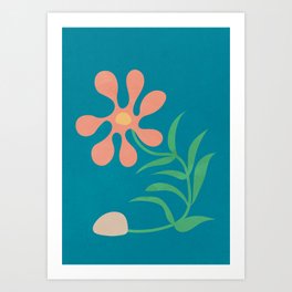 Contemporary Floral Garden Design Art Print