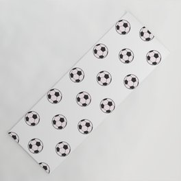 Soccer Ball Print Sports Seamless Pattern Yoga Mat
