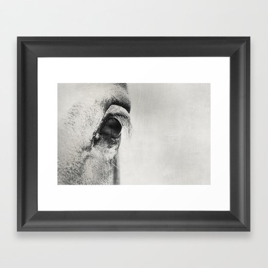 HorSe (V2 grey) Framed Art Print
