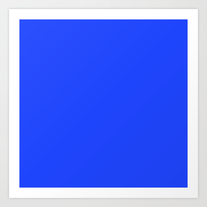 Cheapest Solid Deep Blue Orchid Color Art Print By Podartist Society6